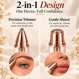 Bare Trimmer®   2-in-1 Rechargeable Facial Hair Remover